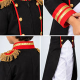 LSB Black & Red Pirate Captain, Kids Halloween Costume Fancy Dress Up