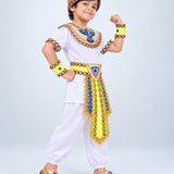 LSB White Egyptian Pharaoh Prince, Kids Halloween Costume Fancy Dress Up