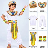 LSB White Egyptian Pharaoh Prince, Kids Halloween Costume Fancy Dress Up