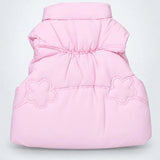 LSB Pink Teddy Puffer Sleeveless Winter Jacket for Kids