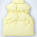 LSB Yellow Teddy Puffer Sleeveless Winter Jacket for Kids