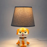 LSB Brown ceramic Dog side Bed Table Lamp, Kids Room Decor