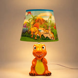 LSB Orange ceramic Dino side Bed Table Lamp, Kids Room Decor