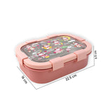 Little Surprise Box,3 Sections Peach Fairy Stainless Steel Lunch Box For Kids