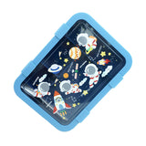 Little Surprise Box,5Sections Blue Space Lunch Box For Kids