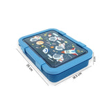 Little Surprise Box,5Sections Blue Space Lunch Box For Kids