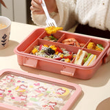 Little Surprise Box,5Sections Peach Fairy Lunch Box For Kids