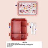 Little Surprise Box,5Sections Peach Fairy Lunch Box For Kids