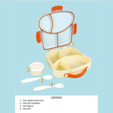 Little Surprise Box,Blue Bread slice Fun themed Kids Lunch Box/ Tiffin