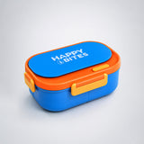 LSB Blue Flap Happy Bites Lunch Box for kids
