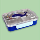 Little Surprise Box,Blue Whale Big Size Stainless Steel Kids Lunch Box