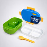 LSB Blue Color-block, Happy Bites Bento Lunch Box