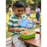 LSB Blue Color-block, Happy Bites Bento Lunch Box
