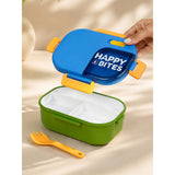 LSB Blue Color-block, Happy Bites Bento Lunch Box