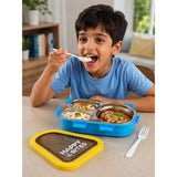 LSB Blue & Yellow Triangle Happy Bites Lunch Box