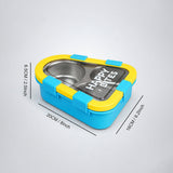 LSB Blue & Yellow Triangle Happy Bites Lunch Box
