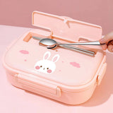 Little Surprise Box,Big Size Clouds Bunny Stainless Steel Lunch Box with Lunch Bag & free Dip Box