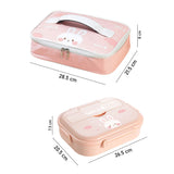 Little Surprise Box,Big Size Clouds Bunny Stainless Steel Lunch Box with Lunch Bag & free Dip Box