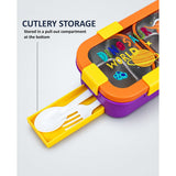 LSB Long Rectangle Dinosaur World Lunch Box