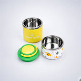 LSB Party Dogs Happy Bites Double Decker Stainless Steel Lunch Box