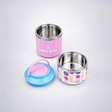 LSB Fruity Happy Bites Double Decker Stainless Steel Lunch Box