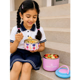 LSB Fruity Happy Bites Double Decker Stainless Steel Lunch Box