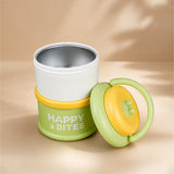 LSB Green Happy Bites Double Decker Stainless Steel Lunch Box