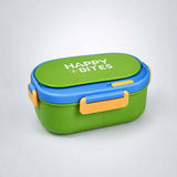 LSB Green Flap Happy Bites Bento Lunch Box