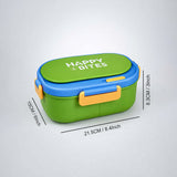 LSB Green Flap Happy Bites Bento Lunch Box