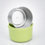 LSB Green Hot Summer Double Decker Stainless Steel Lunch Box