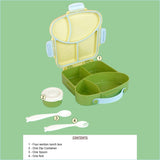 Little Surprise Box,Pastel Mint Bread slice Fun themed Kids Lunch Box/Tiffin Box