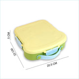 Little Surprise Box,Pastel Mint Bread slice Fun themed Kids Lunch Box/Tiffin Box
