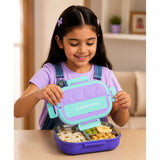 LSB Mint & Purple Shapes Happy Bites Bento Lunch Box