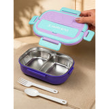 LSB Mint & Purple Shapes Happy Bites Bento Lunch Box