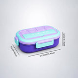 LSB Mint & Purple Shapes Happy Bites Bento Lunch Box