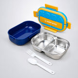 LSB Orange & Blue Shapes Happy Bites Bento Lunch Box