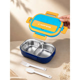 LSB Orange & Blue Shapes Happy Bites Bento Lunch Box