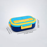 LSB Orange & Blue Shapes Happy Bites Bento Lunch Box