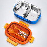 LSB Orange Lid Happy Bites Bento Lunch Box