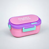 LSB Pink Flap Happy Bites Bento Lunch Box