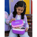 LSB Purple Flap Happy Bites Bento Lunch Box