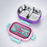 LSB Purple Lid Happy Bites Bento Lunch Box
