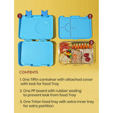 Little Surprise Box,Blue Space Bento Lunch Box for Kids