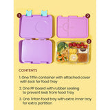 Little Surprise Box,Purple Unicorn Bento Lunch Box for Kids