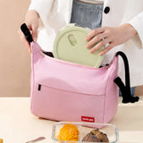 LSB Pink Adjustable Buckle Hook Style Insulated Lunch Bag for Kids & Adults