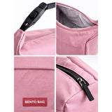 LSB Pink Adjustable Buckle Hook Style Insulated Lunch Bag for Kids & Adults