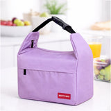 LSB Purple Adjustable Buckle Hook Style Insulated Lunch Bag for Kids & Adults