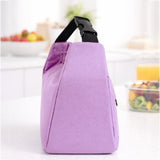 LSB Purple Adjustable Buckle Hook Style Insulated Lunch Bag for Kids & Adults