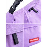 LSB Purple Adjustable Buckle Hook Style Insulated Lunch Bag for Kids & Adults