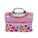 Little Surprise Box,Shiny Meow Cat Theme Double Compartment Insulated Lunch Bag For Kids